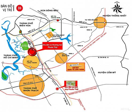 Còn 2 lô giá tốt nhất vị trí đẹp trong KTM Phước Thái Tam Phước ngay cổng KCN Tam Phước, 0799086456 13227609