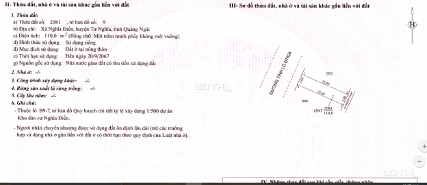 Bán đất sổ đỏ ngay UBND rất có tiềm năng KĐT Phú Điền recidences 13230803