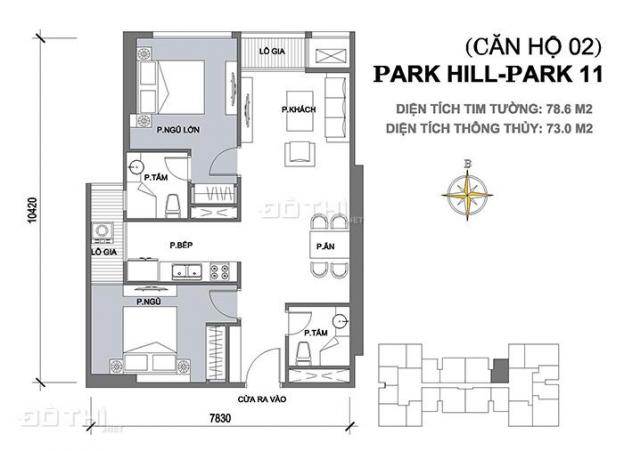 Cần bán căn hộ Vinhomes Park Hill 2PN để đầu tư, giá hấp dẫn 13233952