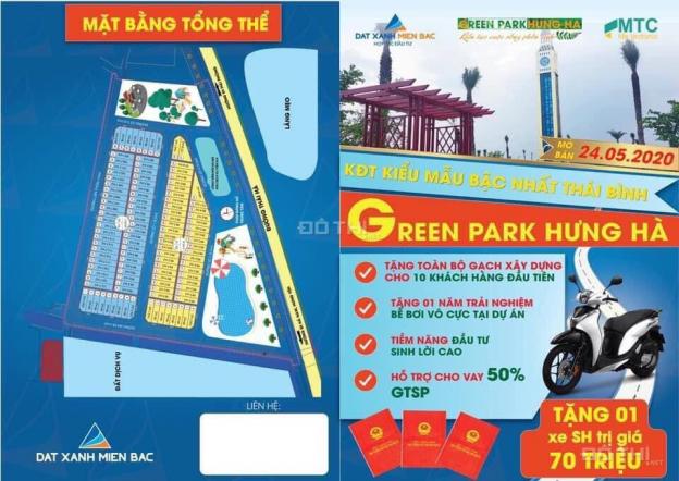 Bán đất nền dự án tại dự án Green Park Hưng Hà, Hưng Hà, Thái Bình, diện tích 100m2, giá 700 triệu 13234344