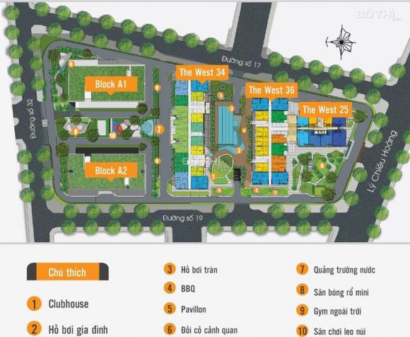 Bán căn hộ 50m2, view hồ bơi, hướng Nam, DA The Western Capital, Quận 6. Giá 1,820 tỷ TT 70% 13250416