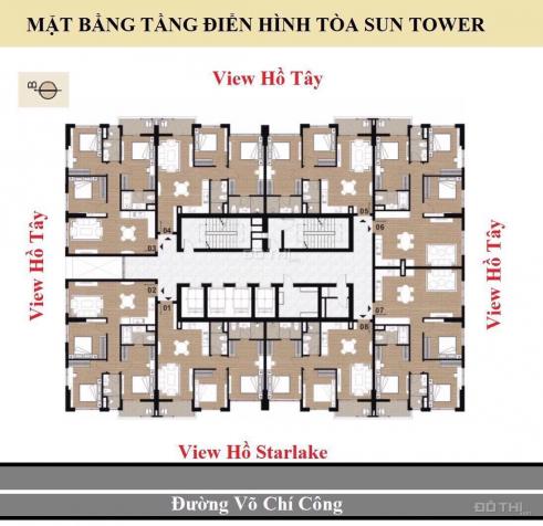 Duy nhất 1 căn bàn giao thô hướng Đông view Hồ Tây, diện tích 70.5m2, ký trực tiếp CĐT 13256821