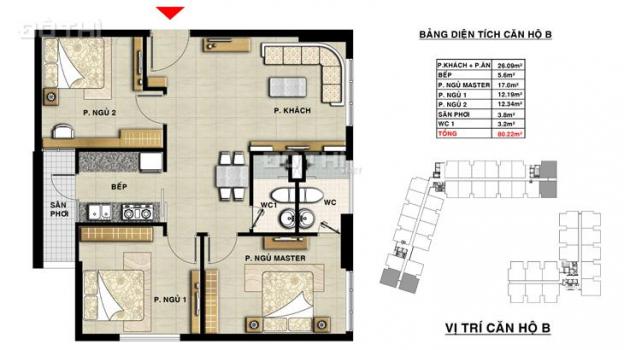 Chính chủ bán căn hộ The CBD Q2, 3PN, 80m2, full nội thất, giá tốt 13257661