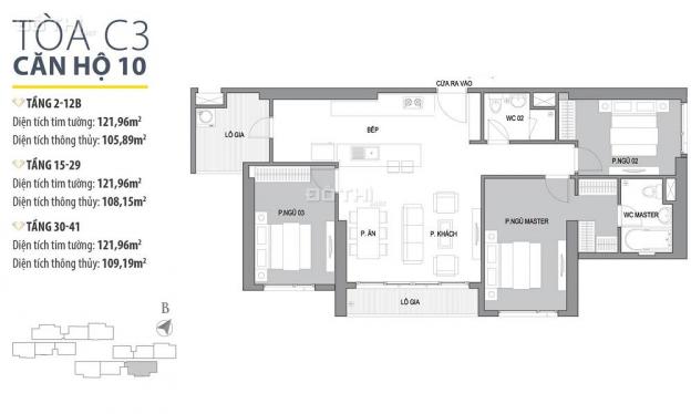 Bán căn hộ chung cư C3 tòa nhà Vinhomes D'Capital, tầng 12 hướng hồ. 13262434