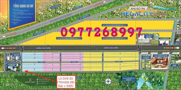 Bán đất nền dự án tại dự án Mega City Kon Tum, Đăk Hà, Kon Tum diện tích 170m2, giá 450 triệu 13293023