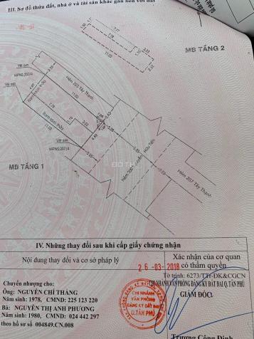 Tôi bán nhanh lô đất 51.5m2 200/1F Nguyễn Hữu Tiến, Q. Tân Phú, giá 5.4 tỷ 13299792