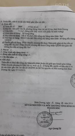 Nhà trệt lầu gần siêu thị BigC Dĩ An, 72m2, ngang 6m, SHR, Đông Hòa, Tp Dĩ An 13301024