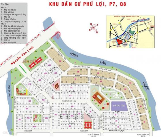 Chuyên đất nền sổ đỏ P7 Q8, dự án Phú Lợi. LH: 0933483333 13308483