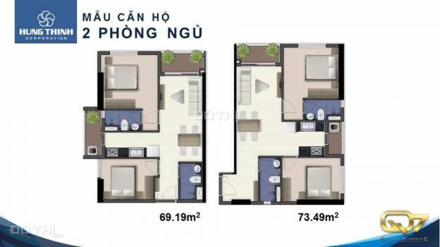 Bán CH Saigon Riverside Complex Q7 67m2, 2PN, giá 2,060 tỷ, nội thất cao cấp, LH 0938011552 13313263