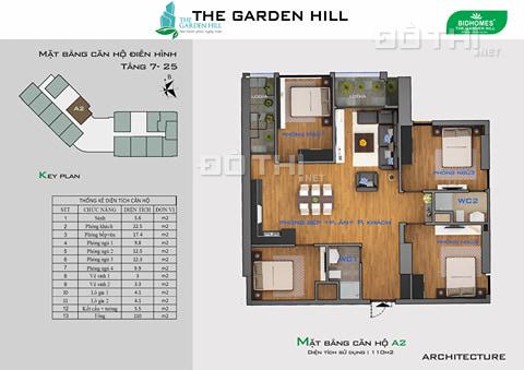 Bán suất ngoại giao cuối cùng chung cư The Garden Hill căn 89.1m2 3PN, giá 2,25 tỷ vào tên sổ đỏ 13342063