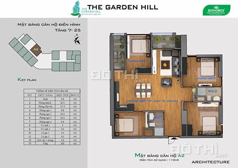 Bán ngoại giao cuối cùng chung cư The Garden Hill căn 89.1m2, 3PN - giá 2,25 tỷ vào tên sổ đỏ 13348016