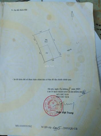 Bán gấp nhà ngõ Thịnh Quang, 55m2 - 4 T - 3.4 tỷ - ngõ sạch thông thoáng ở ngay 13363965