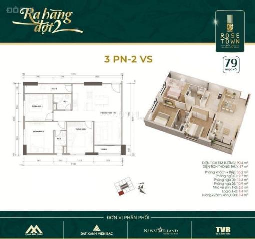 Chung cư Rose Town - 2PN, giá chỉ từ 1,4x tỷ. Trả trước 20% nhận nhà ở ngay 13372741