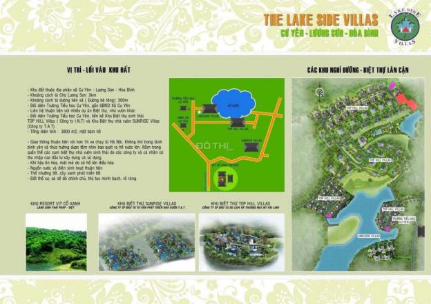 Bán lô A3 Lương Sơn Hoà Bình cạnh hồ, đồi rất đẹp tầm 700m có sổ đỏ chính chủ 13390178