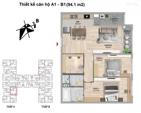 3.2 tỷ căn 3PN The Zei - Duy nhất 1 căn siêu siêu đẹp LH 0948325151 13393540