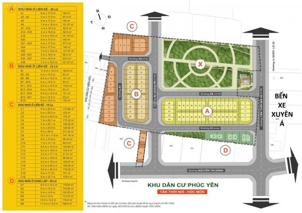 Còn vài nền tại KDC Phúc Yên - Hóc Môn, giá chỉ từ 23 tr/m2, phương thức thanh toán linh hoạt 13402664