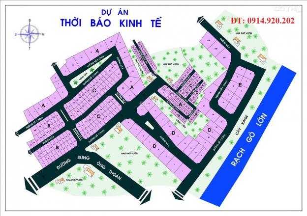 Cần bán nhanh lô đất biệt thự đường Bưng Ông Thoàn, P. Phú Hữu, Quận 9, dự án Thời Báo Kinh Tế 13406317