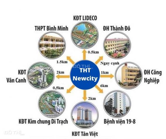 Bán căn 2 phòng ngủ Hoài Đức, Hà Nội - tại dự án THT New City. LH: 0975342826 13417019