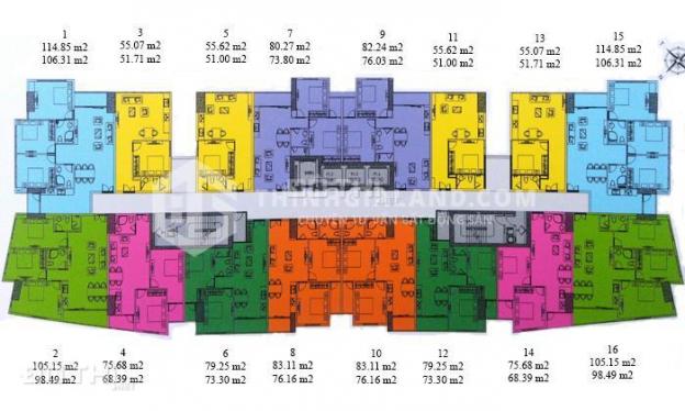 Bán nhanh căn hộ 51m2 1 phòng ngủ tầng cao view hồ Phụng Hoàng chung cư Dic Phoenix Vũng Tàu giá rẻ 13437307