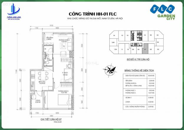 Bán suất ngoại giao căn 49.7m2 FLC - rẻ nhất thị trường. ĐT: 0946509988 13447481