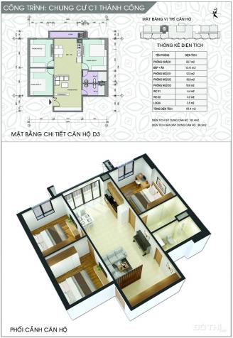 C1 Thành Công, bán căn 3PN duy nhất, DT 88m2, nhận nhà ở ngay, LH 0396993328 Trang 13447838