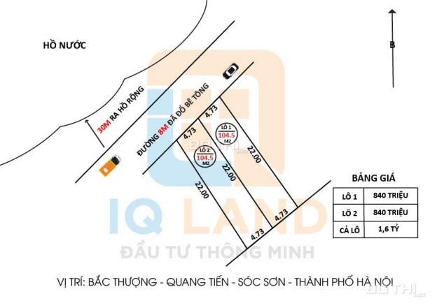 Bán nhanh 104m2 Bắc Thượng - Quang Tiến - Sóc Sơn - HN 13454214