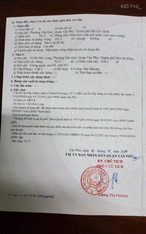 Cần bán nhà mặt tiền Đô Đốc Long, Quận Tân Phú 13461707