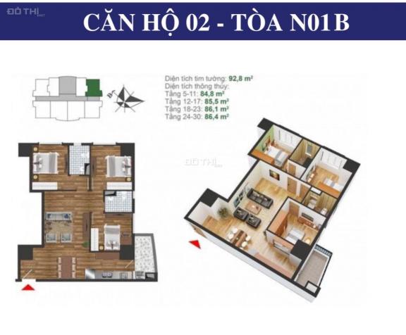 Suất ngoại giao căn 85m2 view hồ N01B view hồ dự án K35 Tân Mai, LH: 0364691778 13461965