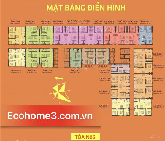 Cần tiền nên tôi bán căn 1104 toà N05 chung cư Ecohome3, DT 62,6m2 giá bán 1.259 tỷ/căn: 0936071228 13463495