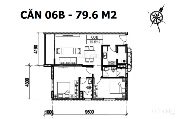Bán căn hoa hậu DT 79.6m2 CC Chelsea Residence E2 Yên Hoà, tầng 10, giá siêu tốt 13465836