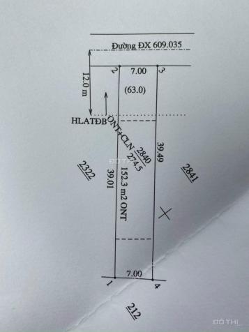 Bán đất tại đường DX 035, Phường Phú An, Bến Cát, Bình Dương giá 1.75 tỷ 13478327