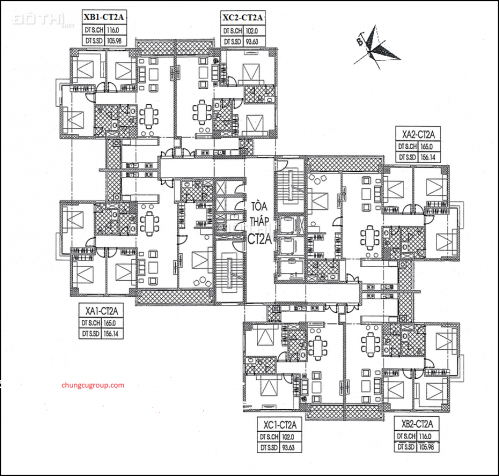 Chính chủ cần bán CHCC Xuân Phương Quốc Hội tầng 12A2, DT 156,14m2 giá bán 17,9tr/m2: 0981129026 13480189