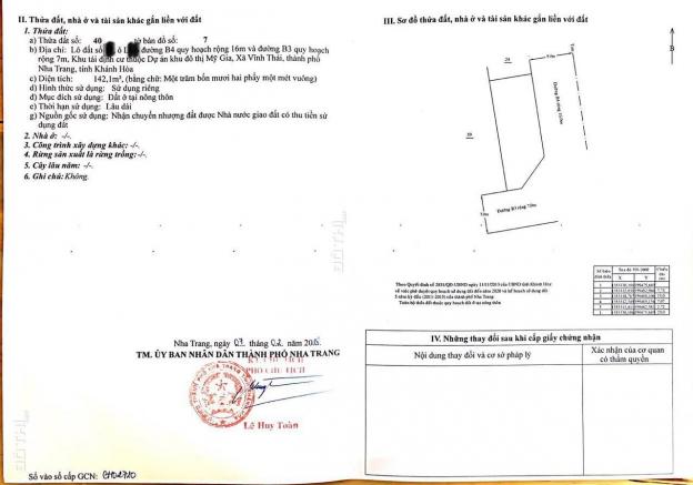 Bán đất lô góc tái định cư KĐT Mỹ Gia Nha Trang 13482913