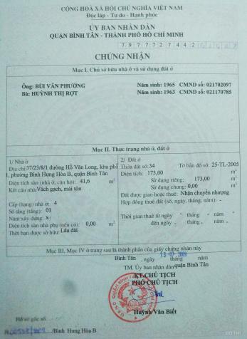 Bán nhà 37/23/8/1 Hồ Văn Long, Bình Hưng Hòa B, Bình Tân, TP. HCM 13484384