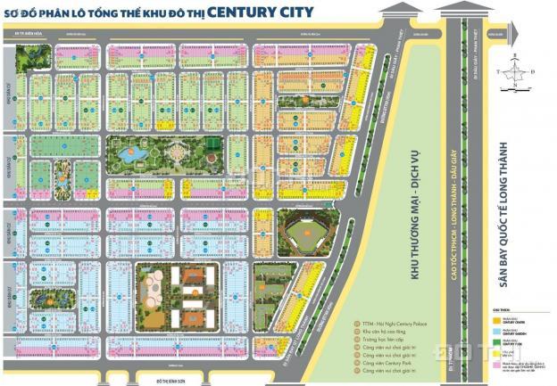 Bán đất nền dự án tại Dự án Century City, Long Thành, Đồng Nai diện tích 100m2 giá 1.5 Tỷ 13489105