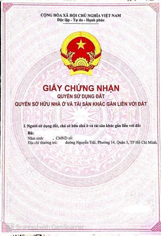 Chính chủ nợ lãi ngân hàng bán gấp nhà MT Nguyễn Trãi, Quận 5, giá 23,8 tỷ, LH: 0932 477 688 13500892