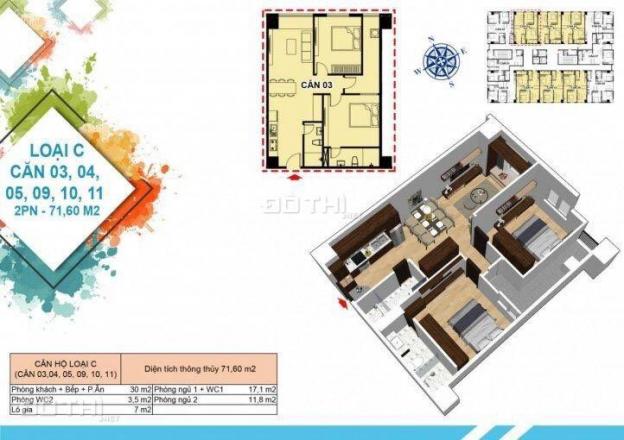 Duy nhất 1 căn hộ Hòa Khánh giá ưu đãi nội bộ, 3PN 86m2 căn góc vuông đẹp, 751 tr hàng đầu tư 13210119