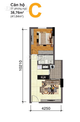 Bán căn hộ 1PN chung cư BCA, full nội thất, sổ hồng, giá chốt 2,35 tỷ 13506751
