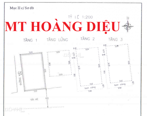 Bán nhà 2 mặt tiền 3 tầng Hoàng Diệu, Đà Nẵng 13510151