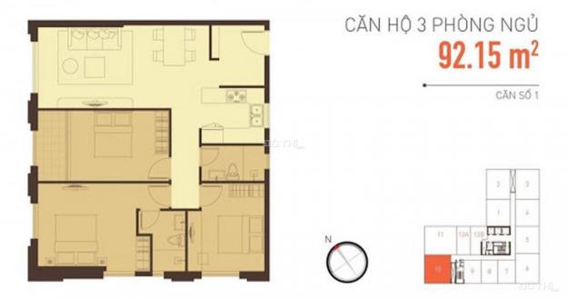 Kẹt tiền bán gấp 3PN ICON 56 loại 92,15m2 giá 5,6 tỷ - đã có sổ hồng 13513248