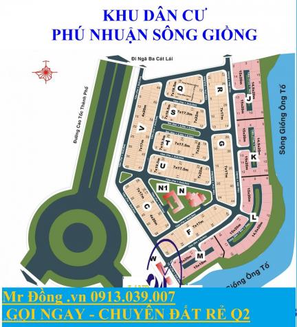 Bán nền nền KDC Sông Giồng, An Phú, Quận 2, 7x17m, 68tr/m2 rẻ nhất 2021 13518361