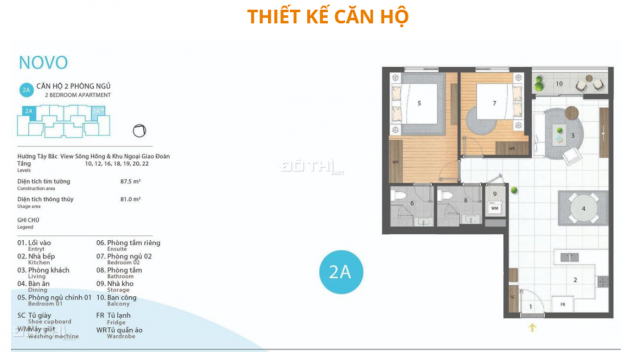 Chính chủ cắt lỗ sâu trước tết âm lịch 2021, căn góc 2PN 2VS tầng đẹp dự án Kosmo Tây Hồ 13518615