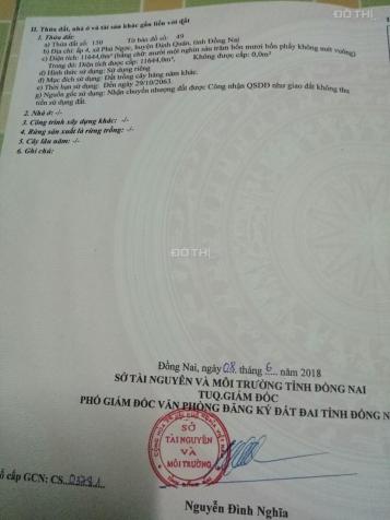 Chính chủ cần bán đất tại Huyện Định Quán - Tỉnh Đồng Nai 13540645