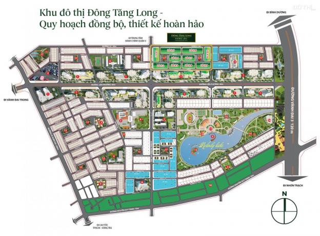 Bán đất nền nhà phố dự án KĐT mới Đông Tăng Long, giá hấp dẫn từ 35tr/m2, đầu tư sinh lời cao 13537469