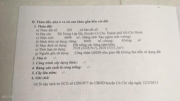 Chính chủ cần bán lô đất 2 mặt tiền xã Trung Lập Hạ, Củ Chi 13567042