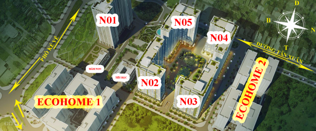 Bán căn hộ chung cư tại dự án Ecohome 3, Bắc Từ Liêm, Hà Nội diện tích 65.8m2 giá TT 1.25 tỷ 13585860
