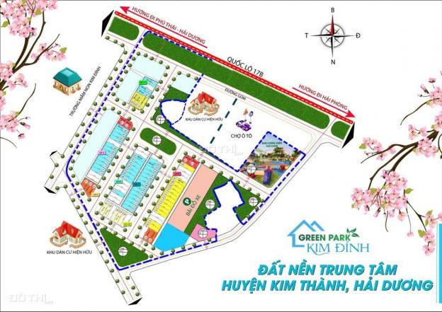 Bán đất nền dự án tại dự án Green Park Kim Đính, Kim Thành, Hải Dương diện tích 100m2 giá 18 tr/m2 13587465