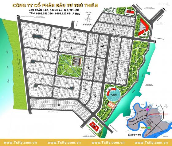 Nhượng đất Lô F12 dự án Thủ Thiêm Villa Quận 2. LH: 0902.755.366 13592191