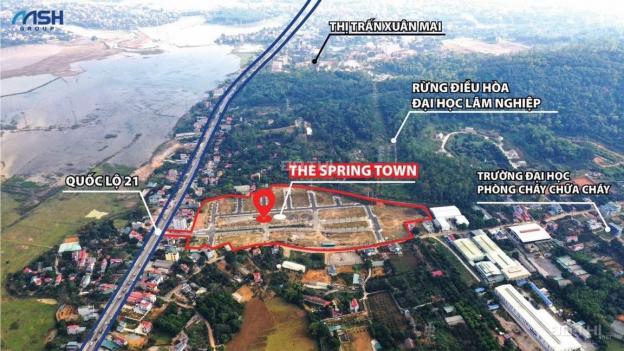 Bán suất ngoại giao đất nền phân lô Xuân Mai Spring Town, 85m2, giá gốc 15tr/m2, 50 ngày ra sổ 13594532