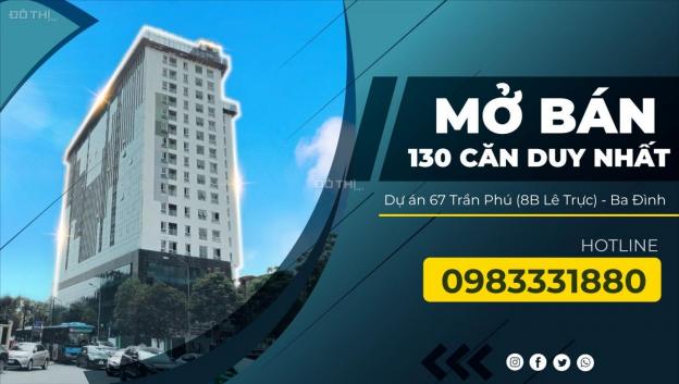 Bán căn officetel tòa nhà 67 Trần Phú (8B Lê Trực) 50m2, 3 tỷ, cho thuê 300 triệu/năm 13603555